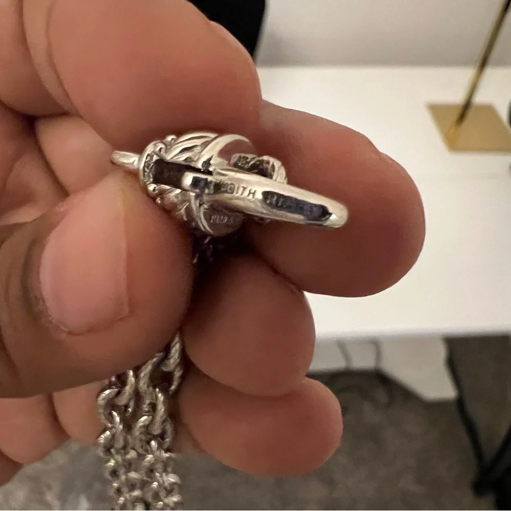 Judith Ripka Sterling Silver and Black Onyx Necklace - Picture 4 of 9